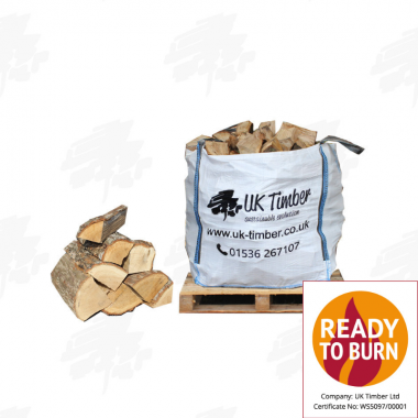 Large Bulk Bag of Kiln Dried Ash Firewood